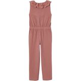 Vertbaudet - Lange Babytuinbroek - Katoenen Gaas - Lichtblauw - Sierkraag met Borduurwerk