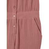 Vertbaudet - Lange Babytuinbroek - Katoenen Gaas - Lichtblauw - Sierkraag met Borduurwerk