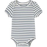 Rompertjes - Set van 3 - Gestreept en Effen - 100% Biologisch Katoen