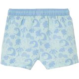 Bedrukte Zwemshort - Turquoiseblauw - 100% Polyester - Elastische Tailleband