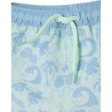 Bedrukte Zwemshort - Turquoiseblauw - 100% Polyester - Elastische Tailleband