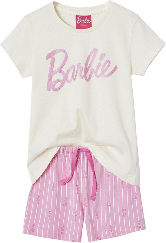 Vertbaudet Kurzer Mдdchen Schlafanzug BARBIE mit Glanzmotiv