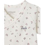 Meegroeiromper - Bloemenprint - Korte Mouwen - 100% Biologisch Katoen