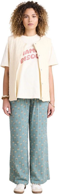 Envie de Fraise - Ruime Zwangerschapsbroek - Katoenen Mousseline - Geprint - Elastische Jerseyband