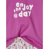 Vertbaudet - Meisjesset - T-shirt en Broek met Wijde Pijpen