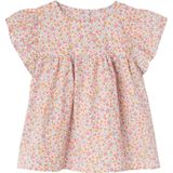 Vertbaudet - Set Blouse en Short - Meisjes - Bloemenprint