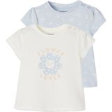 Vertbaudet - Set van 2 Basics - T-shirts - Korte Mouwen