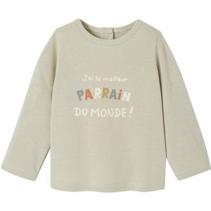 T-shirt - Baby Peetvader/Peetmoeder - Wit - 100% Katoen Biologisch - Drukknoop Opening