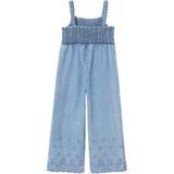 Jumpsuit - Lichtblauw - Gebloemd - Meisjes - Lichte Denim