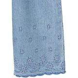 Jumpsuit - Lichtblauw - Gebloemd - Meisjes - Lichte Denim