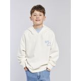 Hoodie - Ecru - Bedrukte Hoodie voor/achter JONEN