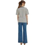 Vertbaudet - Gestreept Zwangerschapsshirt - Marineblauw - Biologisch Katoen