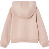 Hoodie - Roze - Meisjes - Met Rits en Capuchon - Geprint Love Motief