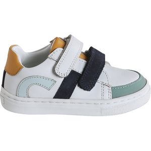 Vertbaudet - Leren Babysneakers - Veelkleurig - Leer - Klittenband