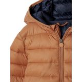 Lichte Donsjas - Met Capuchon - Bruin - 100% Polyamide, 100% Polyester Voering, 100% Gerecycled Polyester Wattering