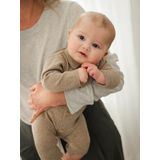 ENVIE DE FRAISE - Rompertje - Gemêleerd Beige - Wol en Kasjmier - Inclusief Babyslofjes