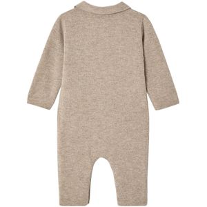 ENVIE DE FRAISE - Rompertje - Gemêleerd Beige - Wol en Kasjmier - Inclusief Babyslofjes