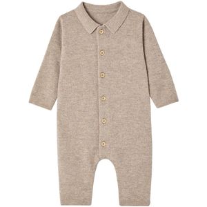 Romper - Kasjmier - Geribbelde Afwerking - Kraag - Knoopsluiting