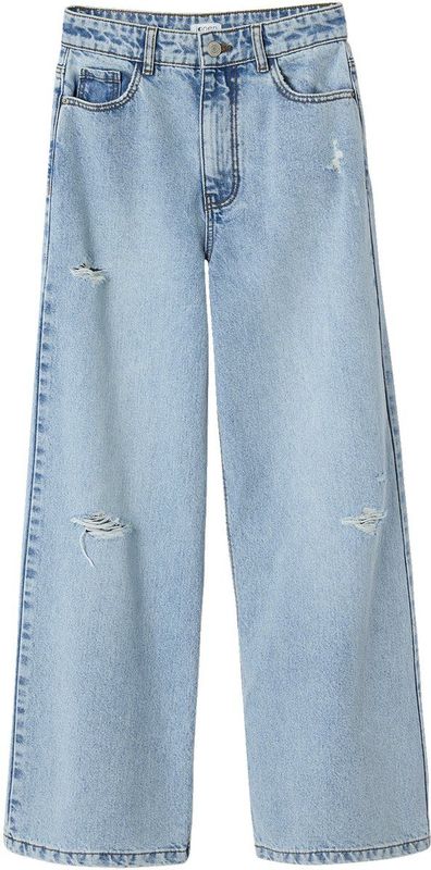 JONEN - Jeans - Lichtblauw - Gewassen Effect - Wijde Pasvorm