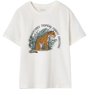 Vertbaudet - Jongensshirt - Natuurmotief - Korte Mouwen - Ronde Hals