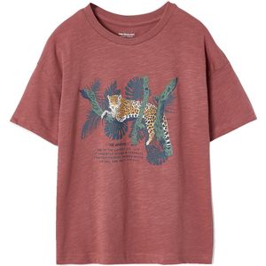 Vertbaudet - Jongensshirt - Korte Mouwen - Natuurmotief - 80% Katoen