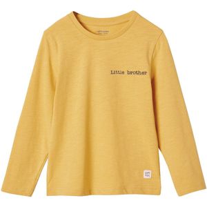 T-shirt - Effen - Blauw - Katoen - Lange Mouwen