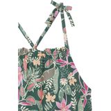 Gestreept Jurkje - Groen - Met Schouderbandjes - Voor Meisjes