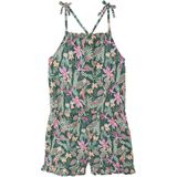 Gestreept Jurkje - Groen - Met Schouderbandjes - Voor Meisjes