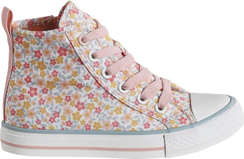Comfort - Stoffen Sneakers - Bloemenprint - Antislip Rubber Zool