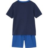 Set van 2 Pyjamashorts - Koningsblauw - Politiethema - Voor Jongens