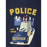 Set van 2 Pyjamashorts - Koningsblauw - Politiethema - Voor Jongens