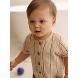 Vertbaudet Gestreepte gebreide babyromper