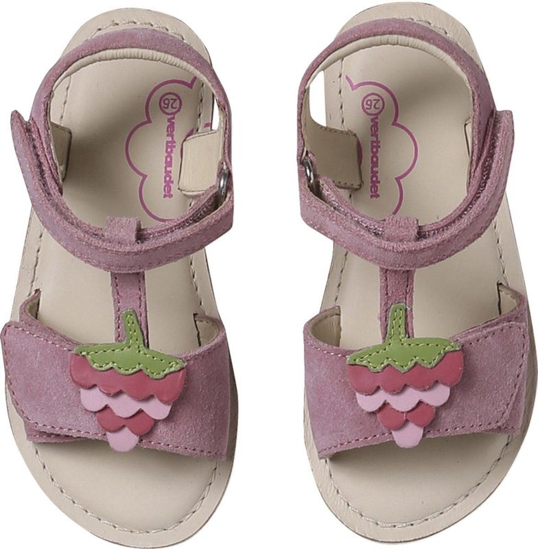 Vertbaudet - Sandalen - Framboos - Leer - Volledige Opening