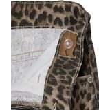 JONEN - Wijde Meisjessweater - Beige - Luipaardprint