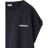 Set van 2 T-shirts - Antraciet - Korte Mouwen - Voor Meisjes