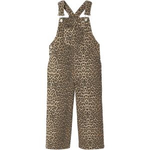 Meisjestuinbroek - Met Print - Beige - 100% Katoen