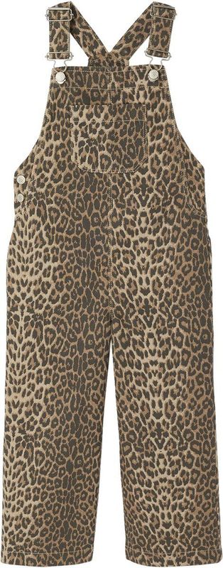 Meisjestuinbroek - Met Print - Beige - 100% Katoen