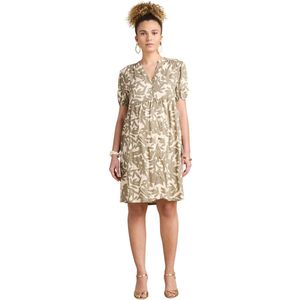 Jerseyjurk - Korte - Gedrukte Bloemen - Vloeiende Stof - EcoVero Viscose