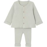 Set met Shirt en Broek - Tricot - Wit - Gebreide Babyset