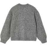 Meisjesvest - Gemêleerd Grijs - Schuimbreiwerk