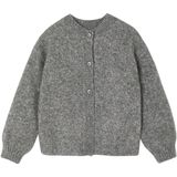Meisjesvest - Gemêleerd Grijs - Schuimbreiwerk
