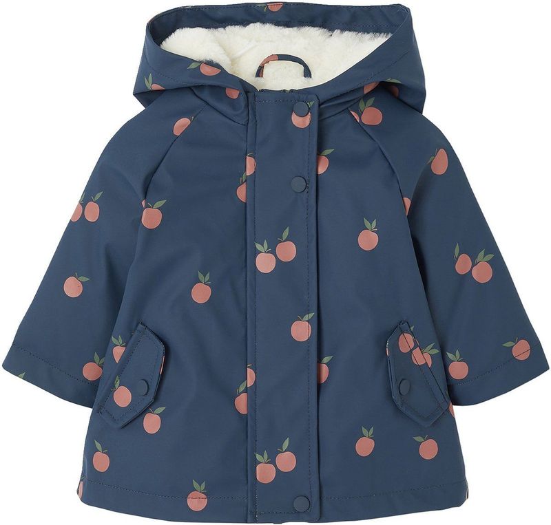 Vertbaudet - Regenjas - Met Capuchon - Voor Babymeisjes - Bloemenprint - Gevoerd