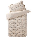Dekbedovertrekset - Ecru - Minisaurus - Baby Dekbedovertrek met Kussensloop