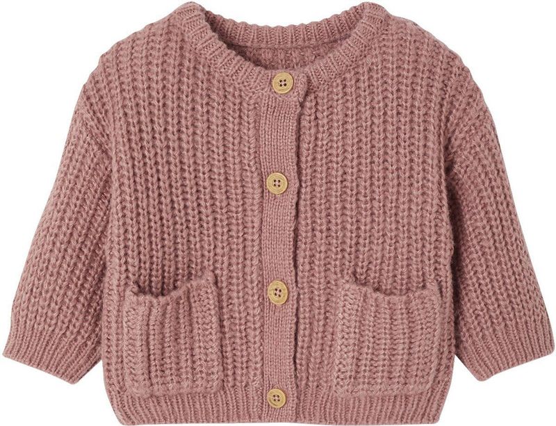 Vertbaudet - Babyvestje - Grof Gebreid - Zacht en Warm - Ronde Halslijn