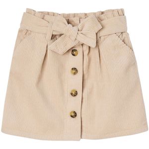 Vertbaudet - Paperbag-rok - Ribfluweel - Katoen
