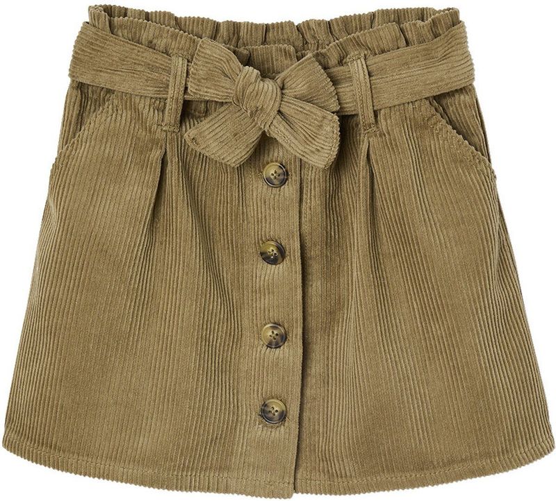 Vertbaudet - Paperbag-rok - Ribfluweel