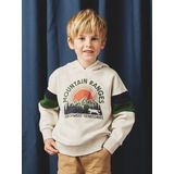 Vertbaudet - Sweater met Capuchon - Geprint - Jongen