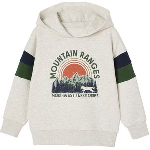 Vertbaudet - Sweater met Capuchon - Geprint - Jongen