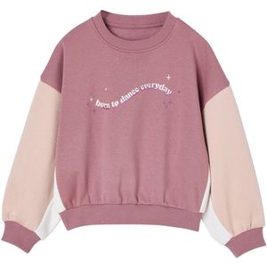 Vertbaudet - Colorblock - Sweater - Meisjes - Oversized Vorm - Lange Mouwen