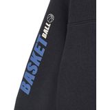 Vertbaudet - Jongenssweatshirt - Fleece - Truckerskraag - Basketbalmotief op de mouw